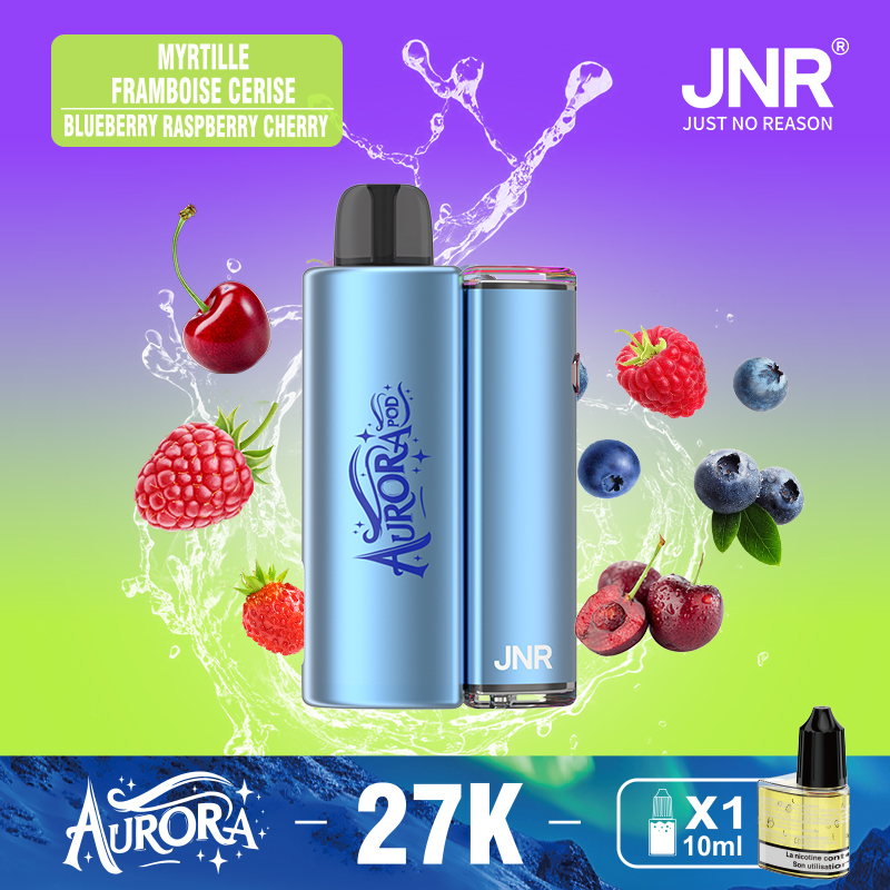 JNR Aurora 27K 27000 Puffs 2+10ml Replaceable Pod Kit Refillable Original Disposable Vape - Image 9