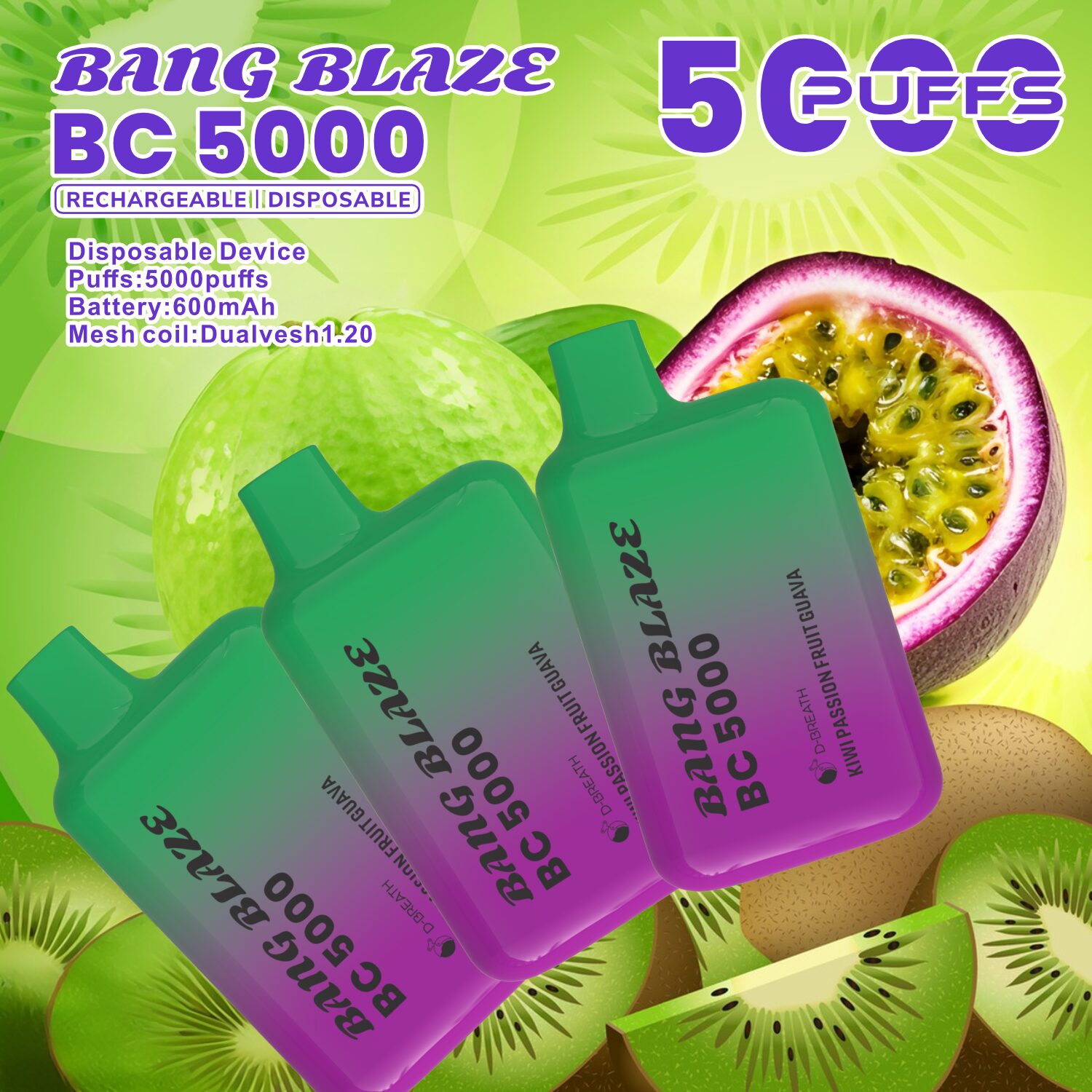 Bang Blaze BC5000 5K Puffs 2% 3% 5% Disposable Vape - Image 21