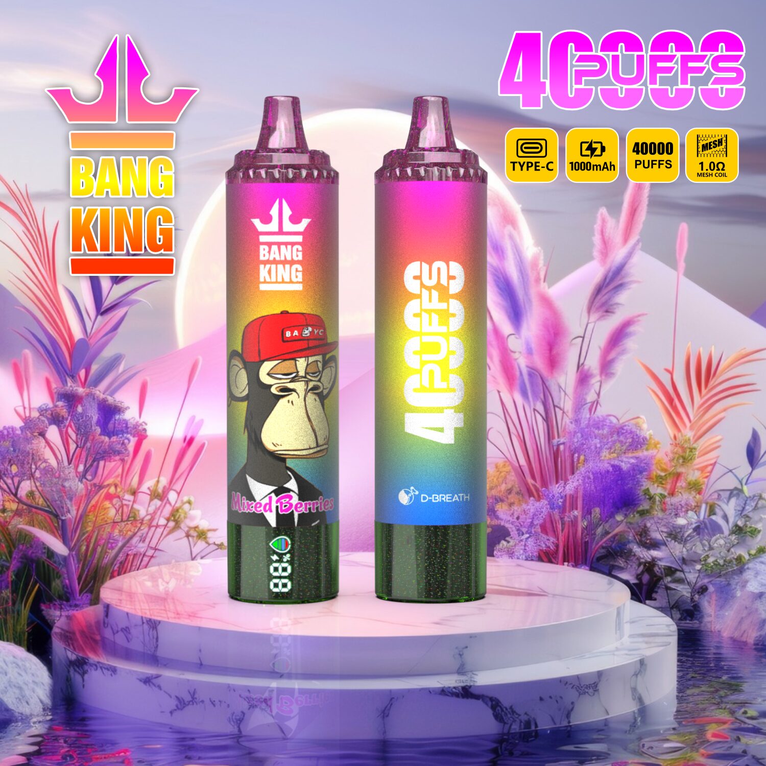 Bang King Tornado 40000 40K Puffs Original LED Display Edition Disposable Vape Pen - Image 17