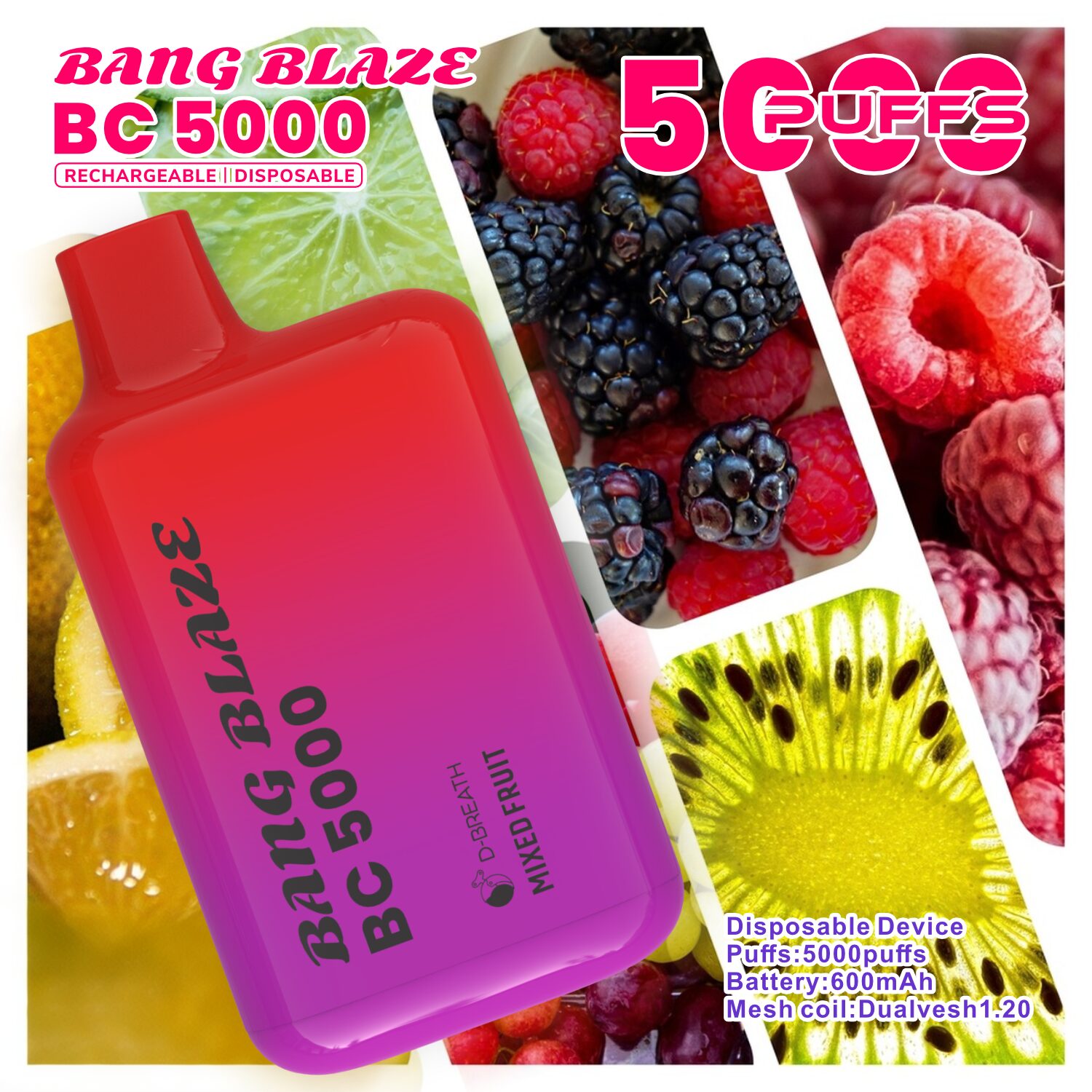 Bang Blaze BC5000 5K Puffs 2% 3% 5% Disposable Vape - Image 19