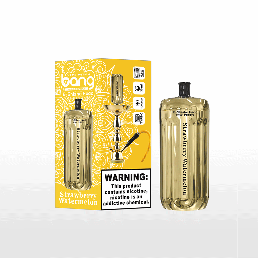 Bang E-Shisha Head 42000 42K Puffs Gold LED Display Disposable Vape - Image 5