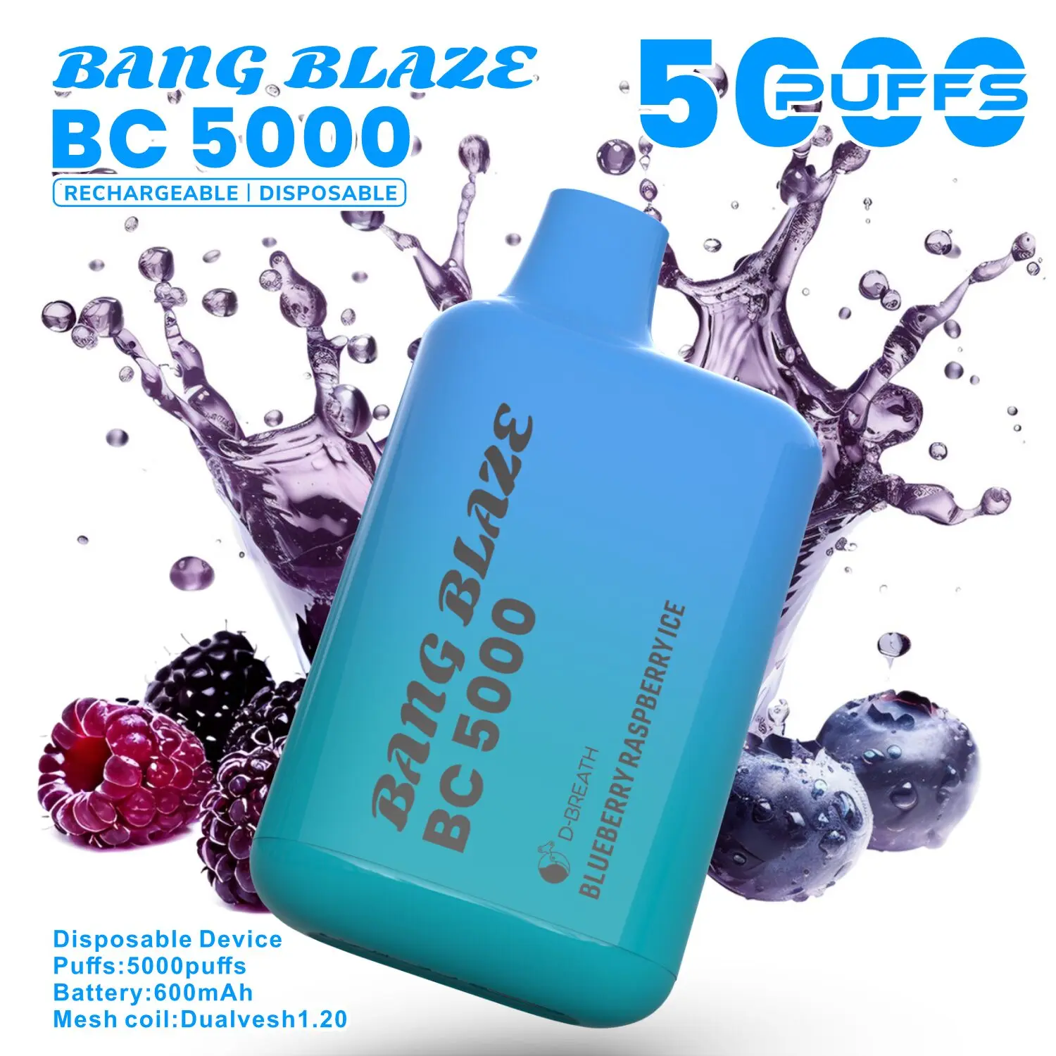 Bang Blaze BC5000 5K Puffs 2% 3% 5% Disposable Vape - Image 26