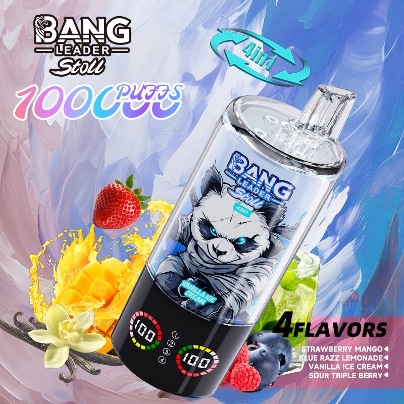 Bang Leader Stoll 100K 100000 Puffs 4 in 1 Flavors & Quad Mesh Coil LED Display Disposable Vape - Image 17