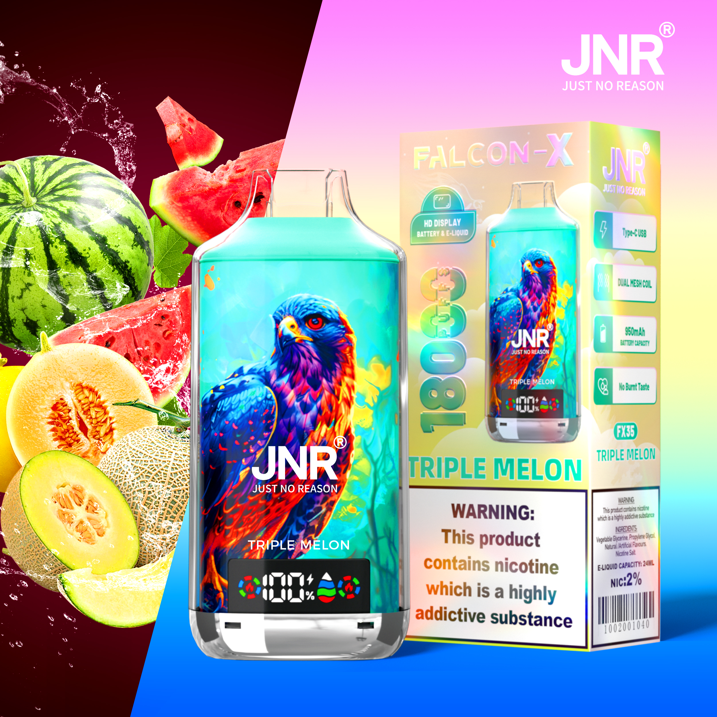 JNR Falcon X 18000 Puffs Disposable Vape - Image 33