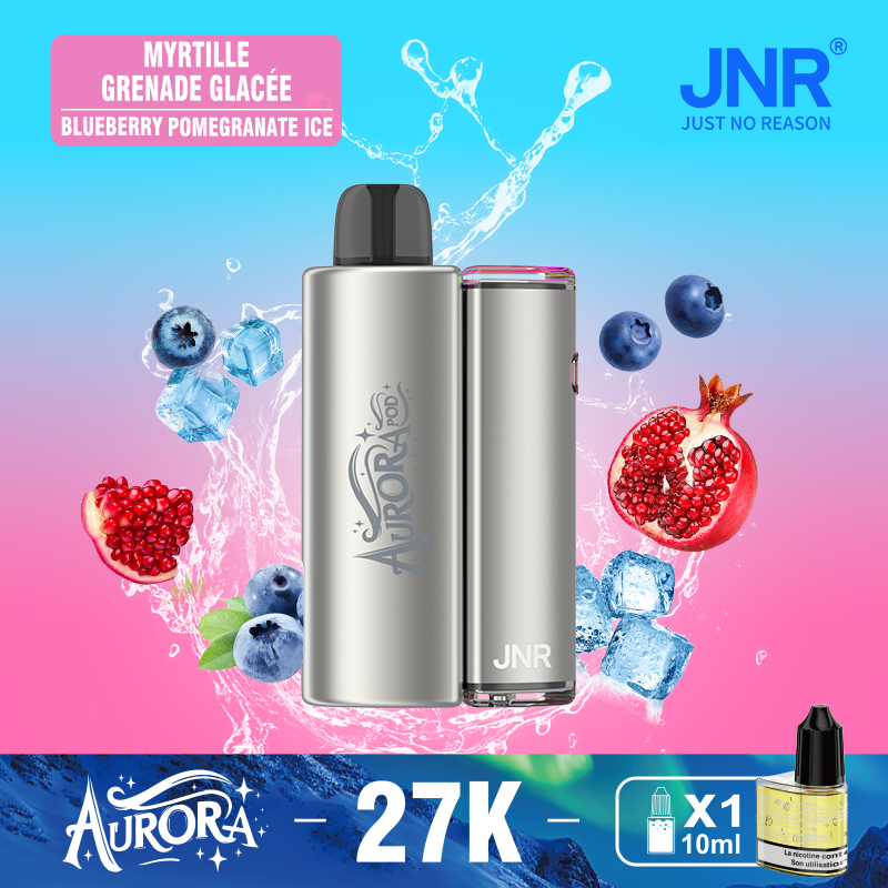 JNR Aurora 27K 27000 Puffs 2+10ml Replaceable Pod Kit Refillable Original Disposable Vape - Image 7