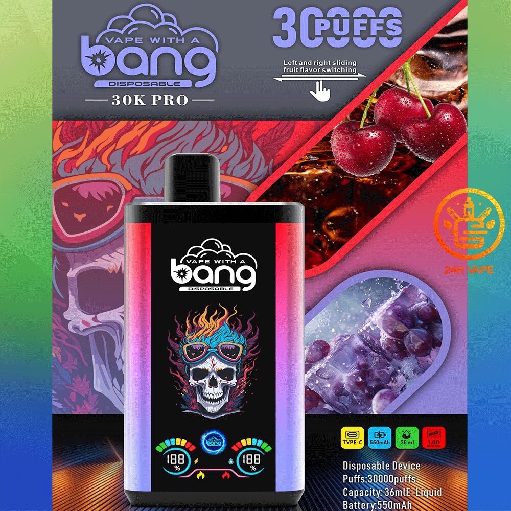 Bang 30K PRO 30000 Puffs Newest Dual Flavor LED Disposable Vape - Image 26