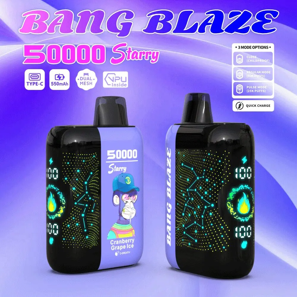Bang Blaze Starry 50000 50K Puffs Hottest LED Display Disposable Vape - Image 24