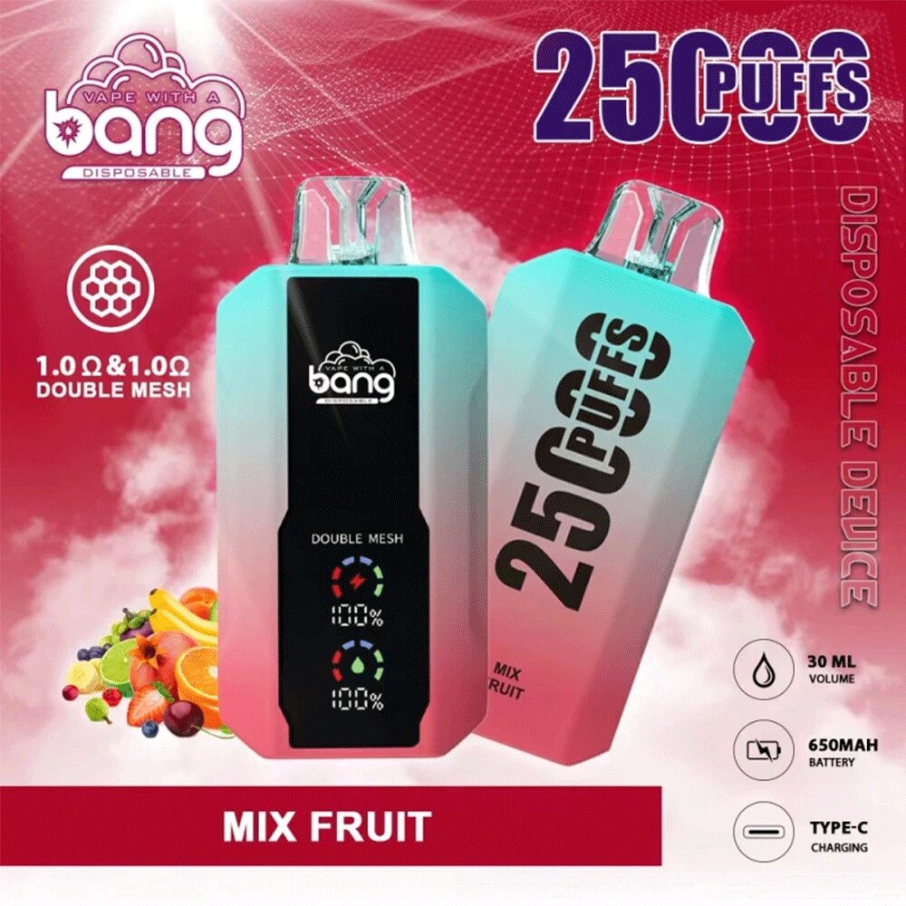 Bang 25000 25k Puffs 0% 2% 3% 5% Nicotine New LED Display Vape Electronic Cigarette Pod - Image 17