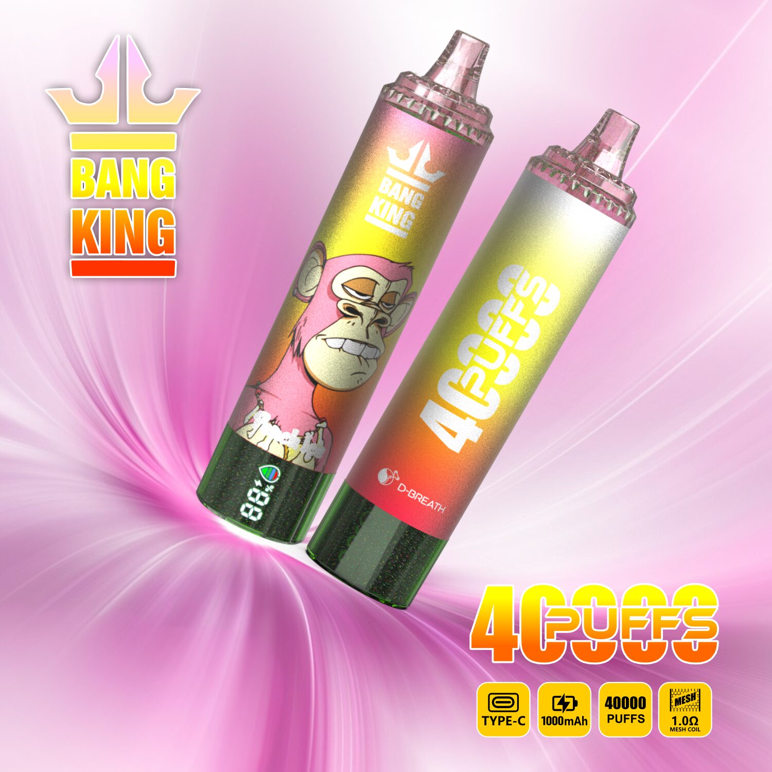Bang King Tornado 40000 40K Puffs Original LED Display Edition Disposable Vape Pen - Image 15
