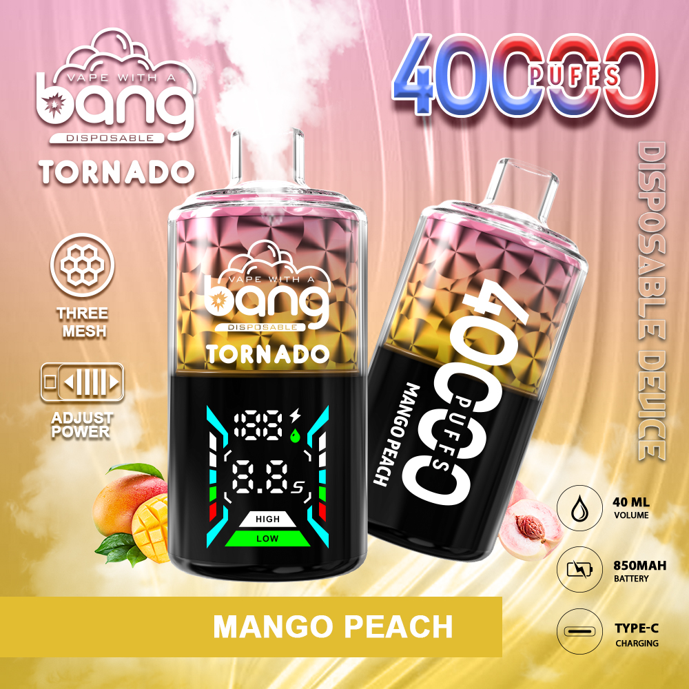 Bang Tornado 40000 40K Puffs Large Smoke LED Display Disposable Vape - Image 11