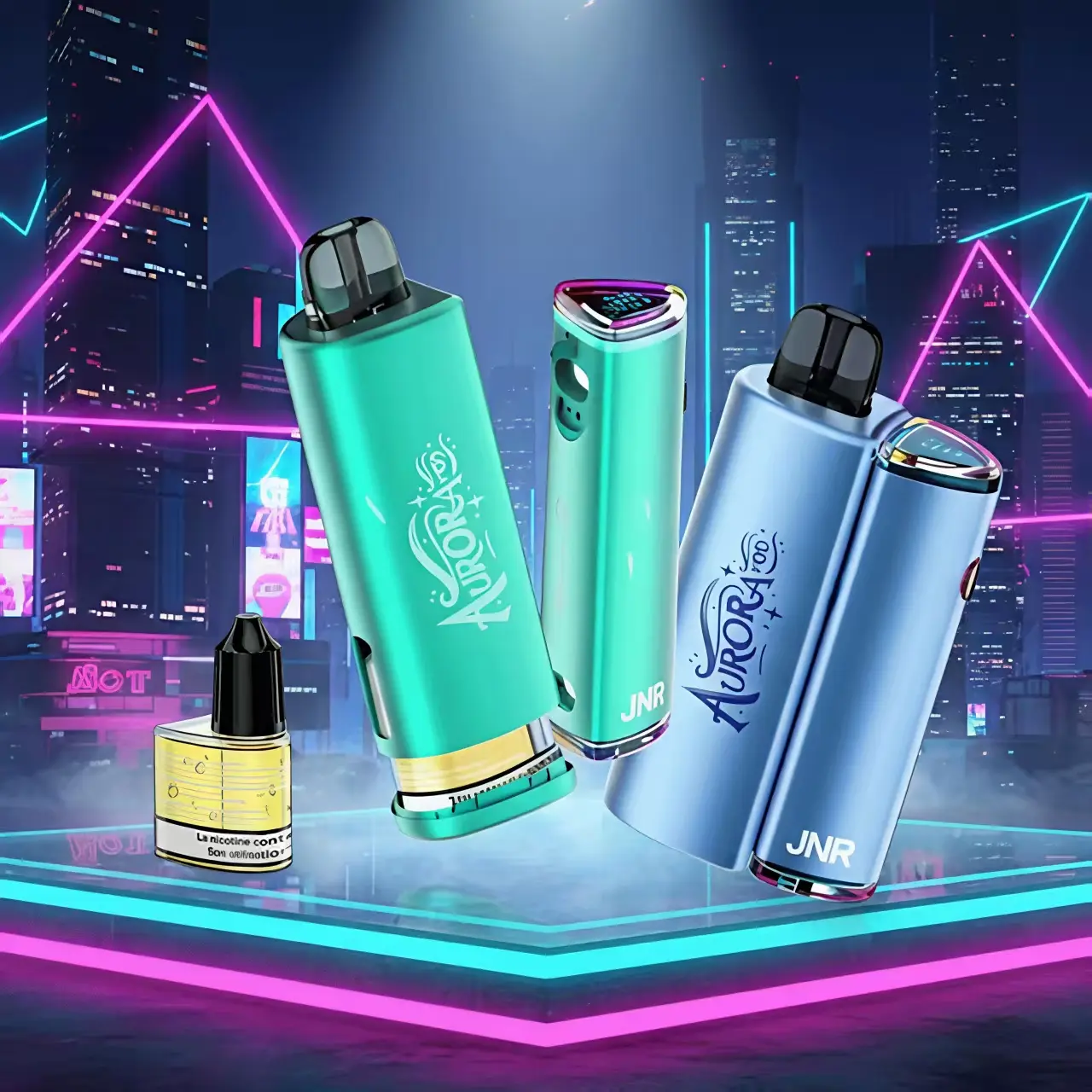 JNR Aurora 27K 27000 Puffs 2+10ml Replaceable Pod Kit Refillable Original Disposable Vape - Image 2