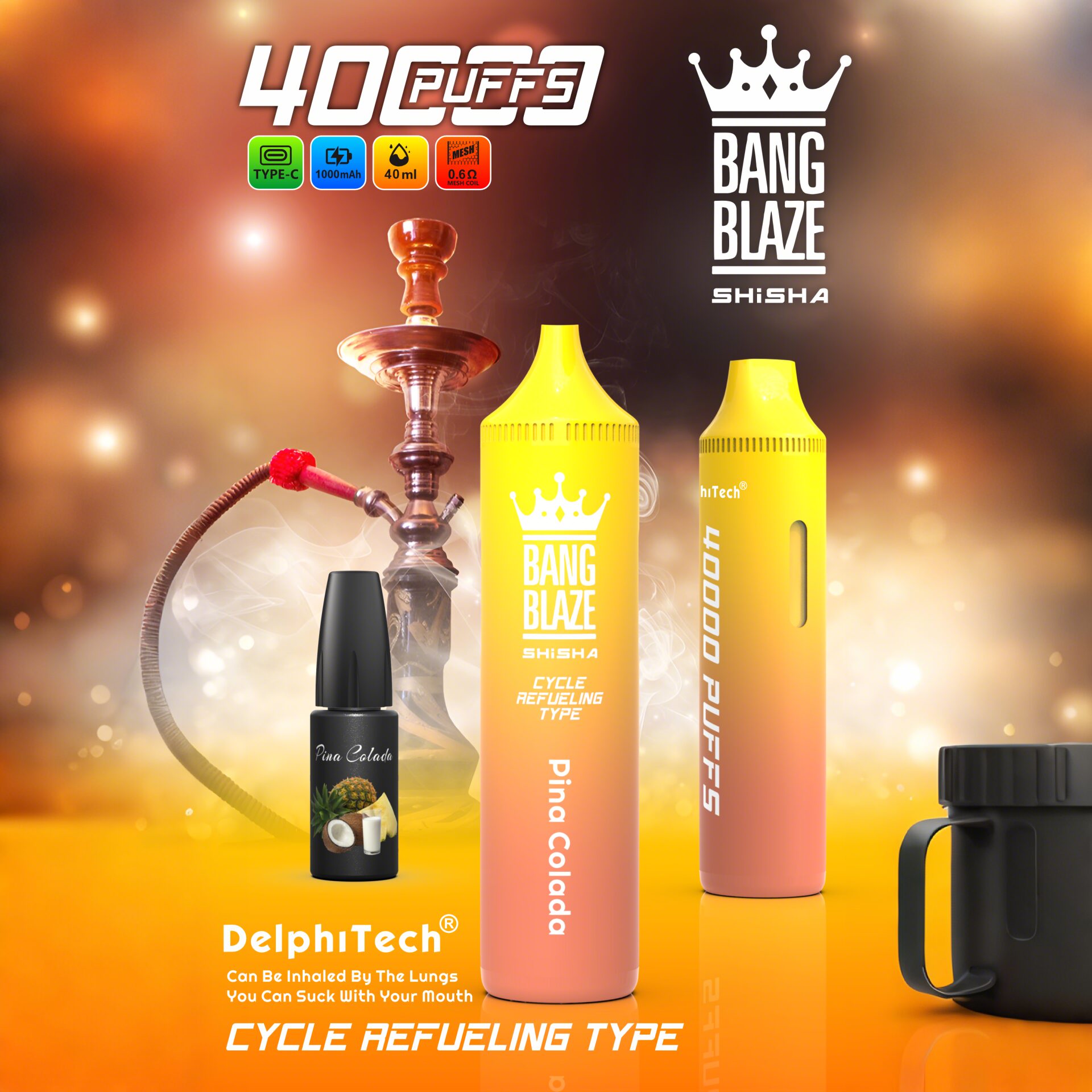 Bang Blaze 40k 40000 Puffs 2% 5% Nicotine Riginal Refillable Oil Vape - Image 11
