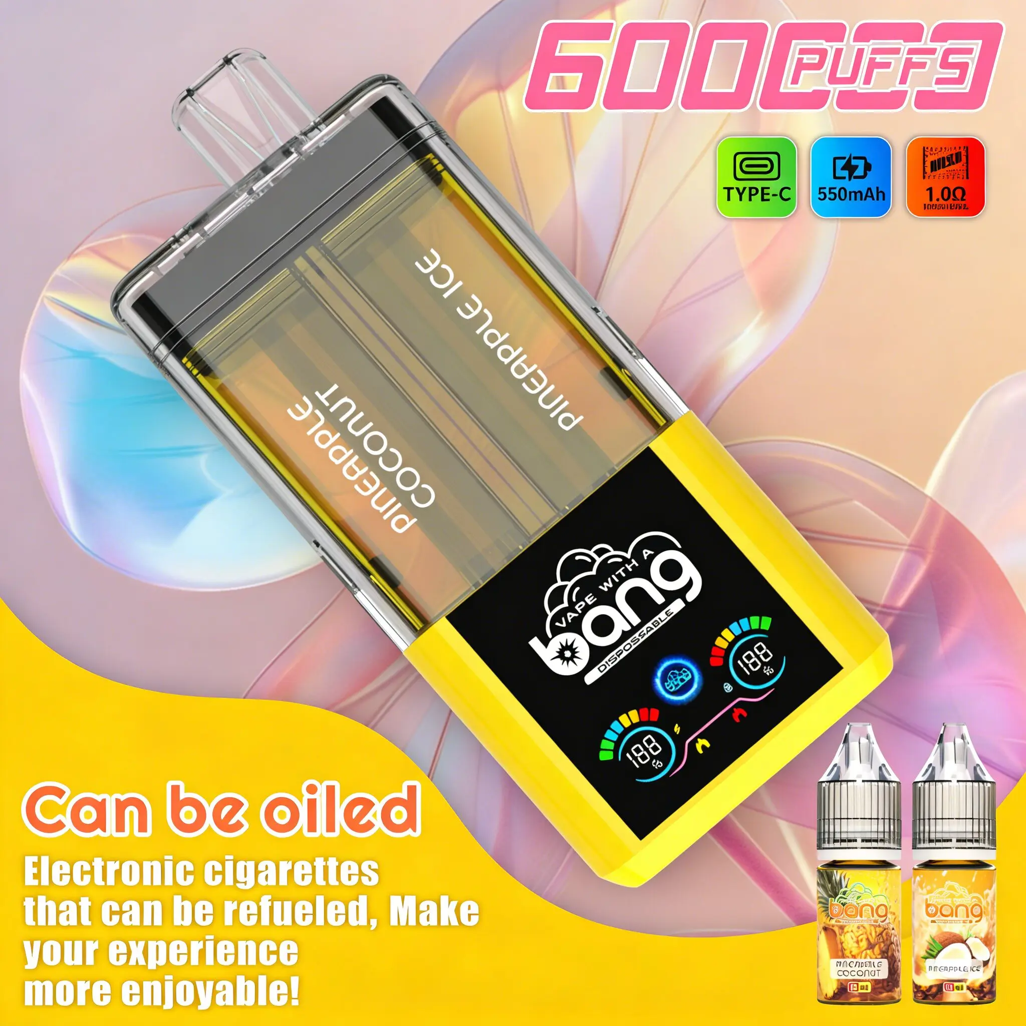Bang 60K 60000 Puffs Dual Flavors Rechargeable Original Refillable Oil Vape - Image 18