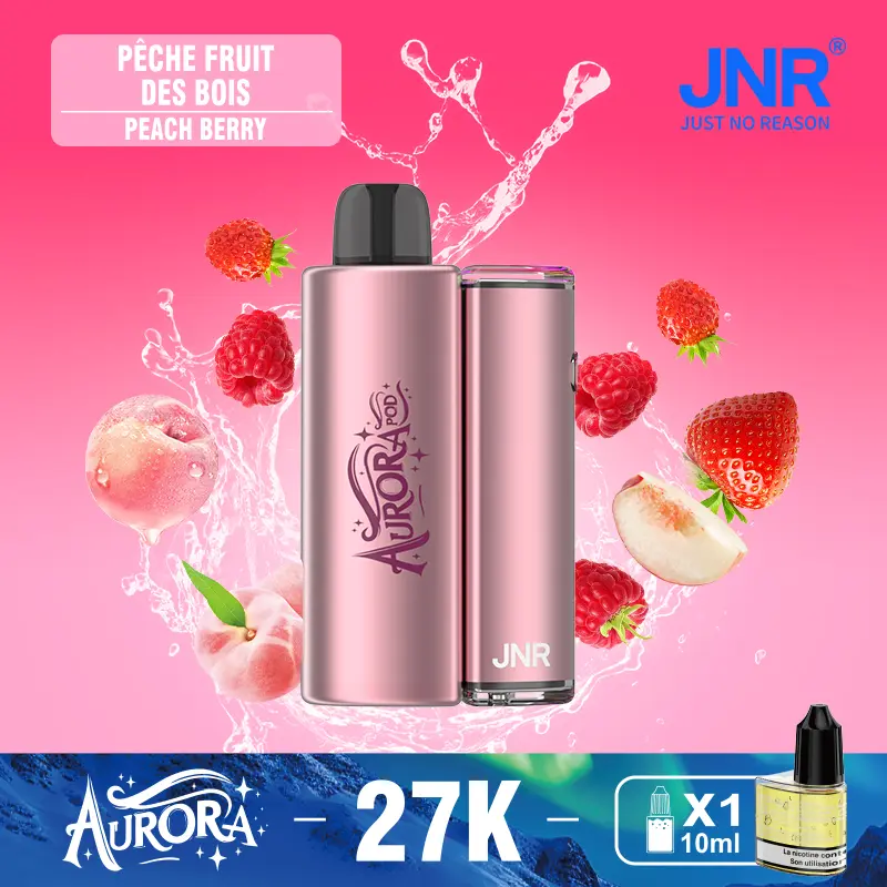 JNR Aurora 27K 27000 Puffs 2+10ml Replaceable Pod Kit Refillable Original Disposable Vape - Image 22