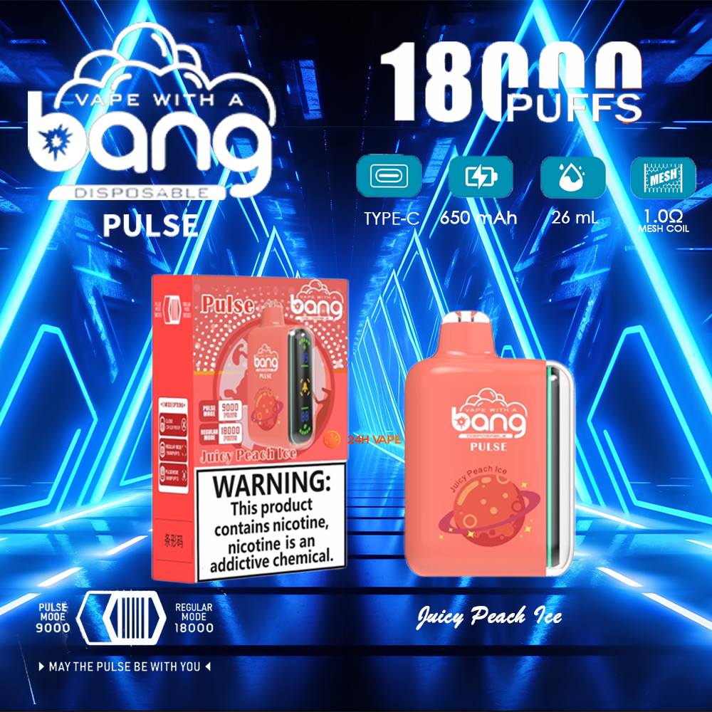 Bang Pulse 18000 18K Puffs Dual Mesh Disposable Vape Electronic Cigarette Pod - Image 19
