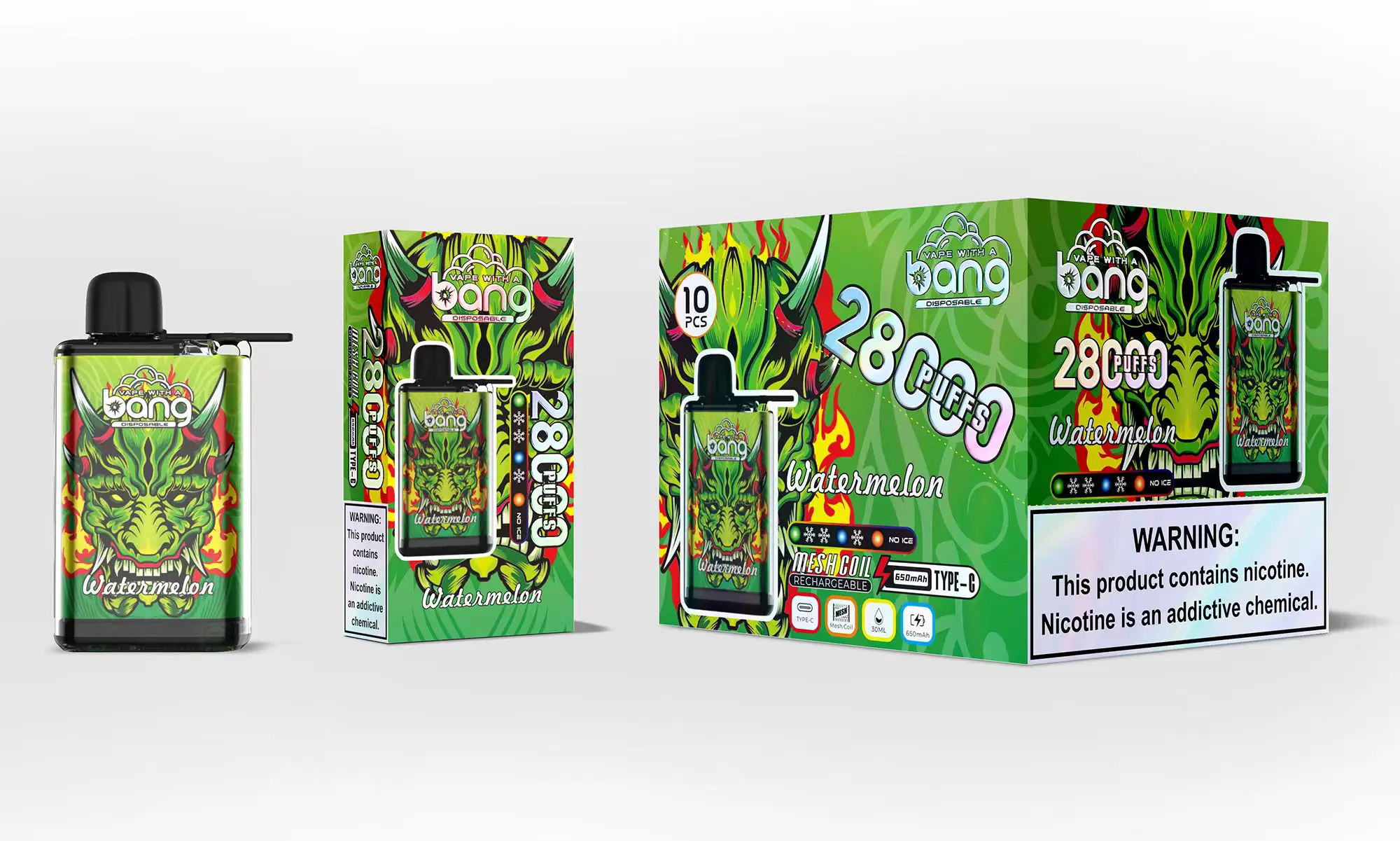 Bang 28000 28K Puffs Original Adjustable Ice level Disposable Vape Pen - Image 4