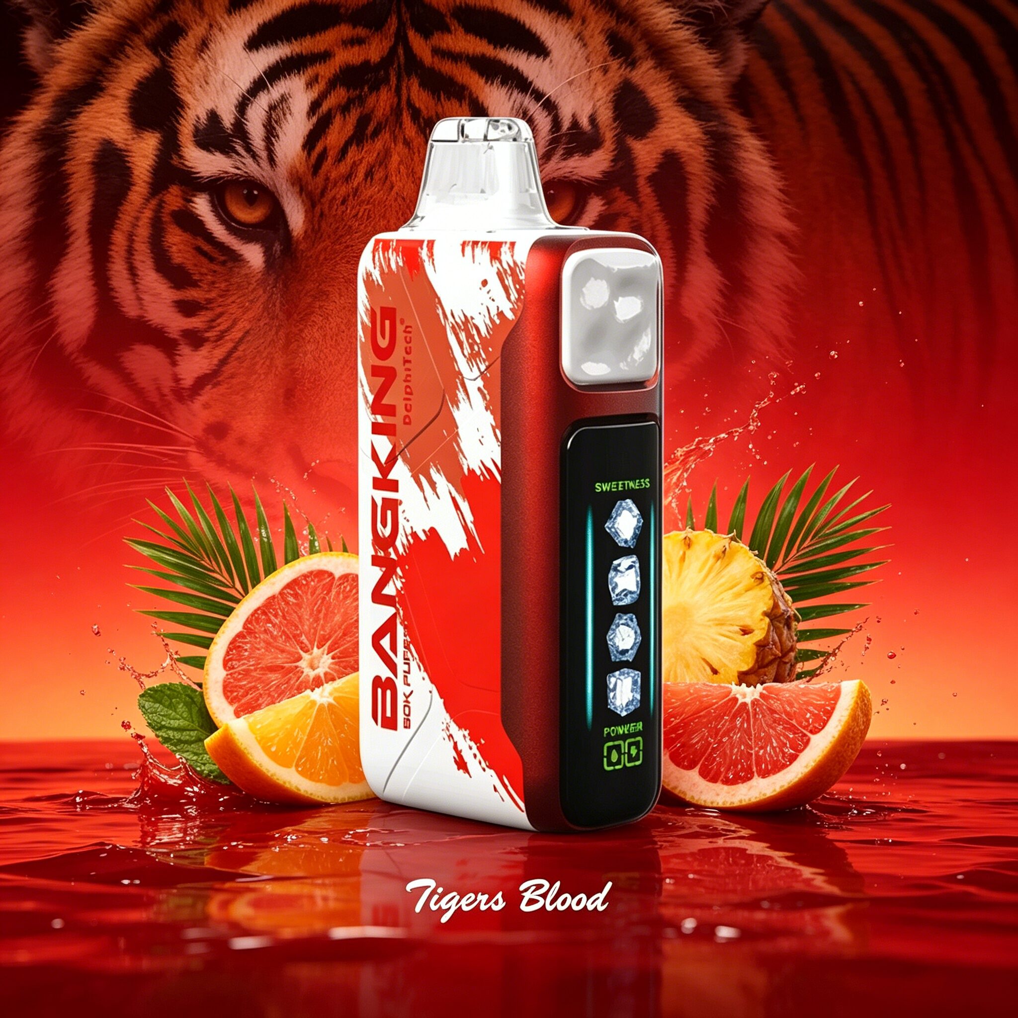 Bang King Ice Cool 60000 60K Puffs Adjustable Ice Level LED Display Disposable Vape Japan warehouse - Image 5