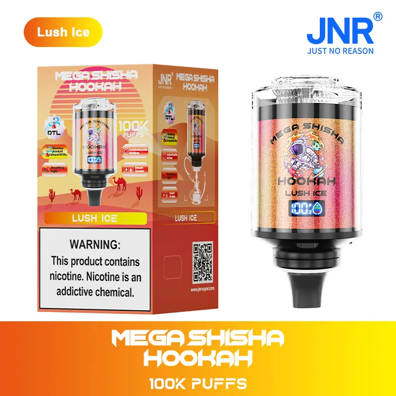 JNR Mega Shisha Hookah 100000 100K Puffs Large Capacity LED Display Disposable Vape - Image 18