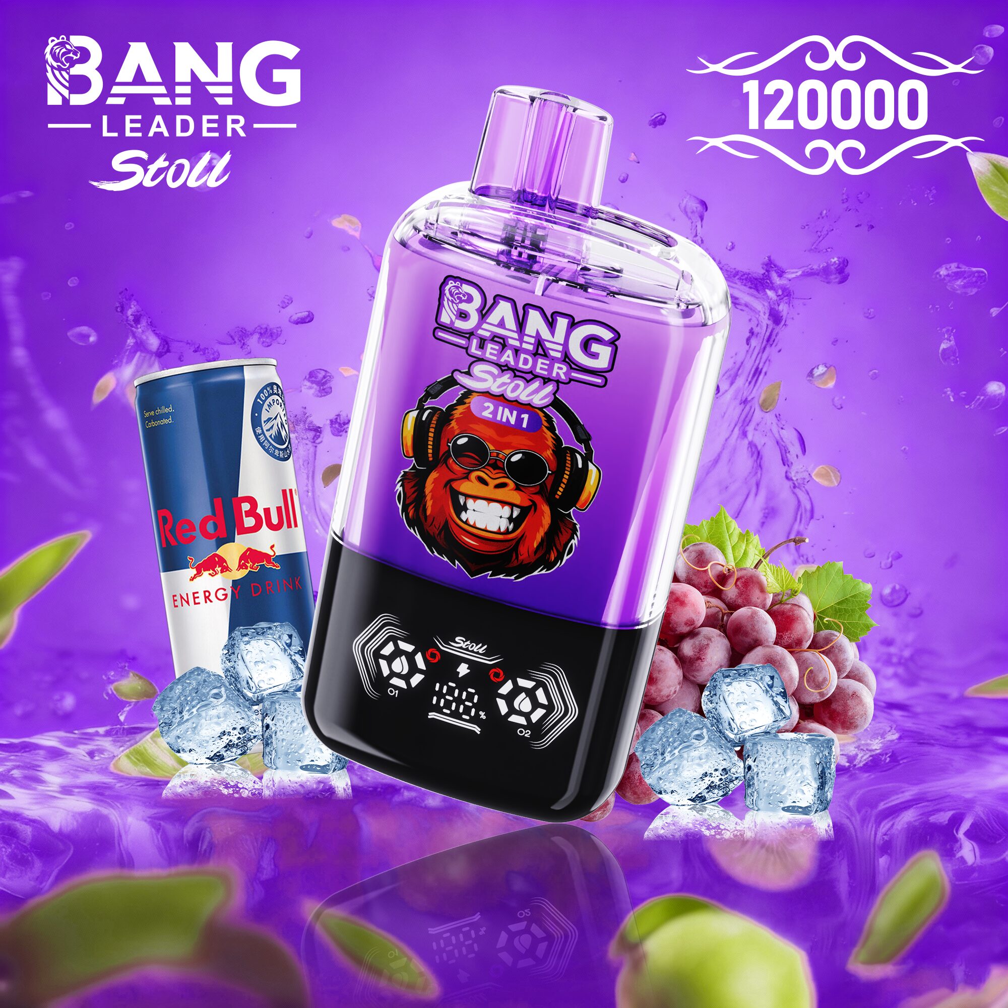 Bang Leader Stoll 120K 120000 Puffs Double Taste&Anti-Leak Design LED Display Disposable Vape - Image 13