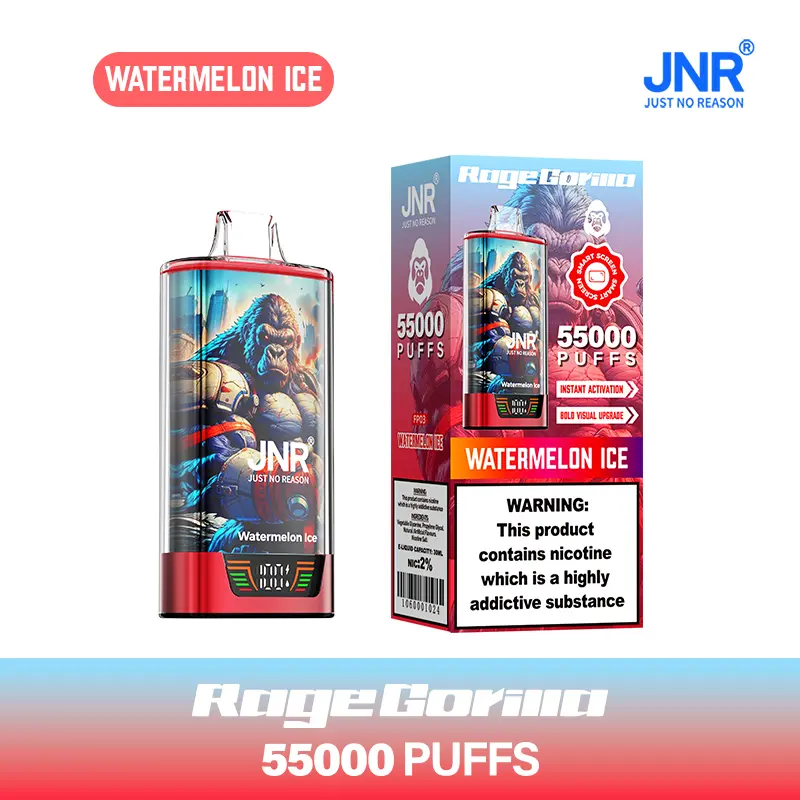 JNR Rage Gorilla 55K 55000 Puffs Smart Display Original Disposable Vape - Image 40