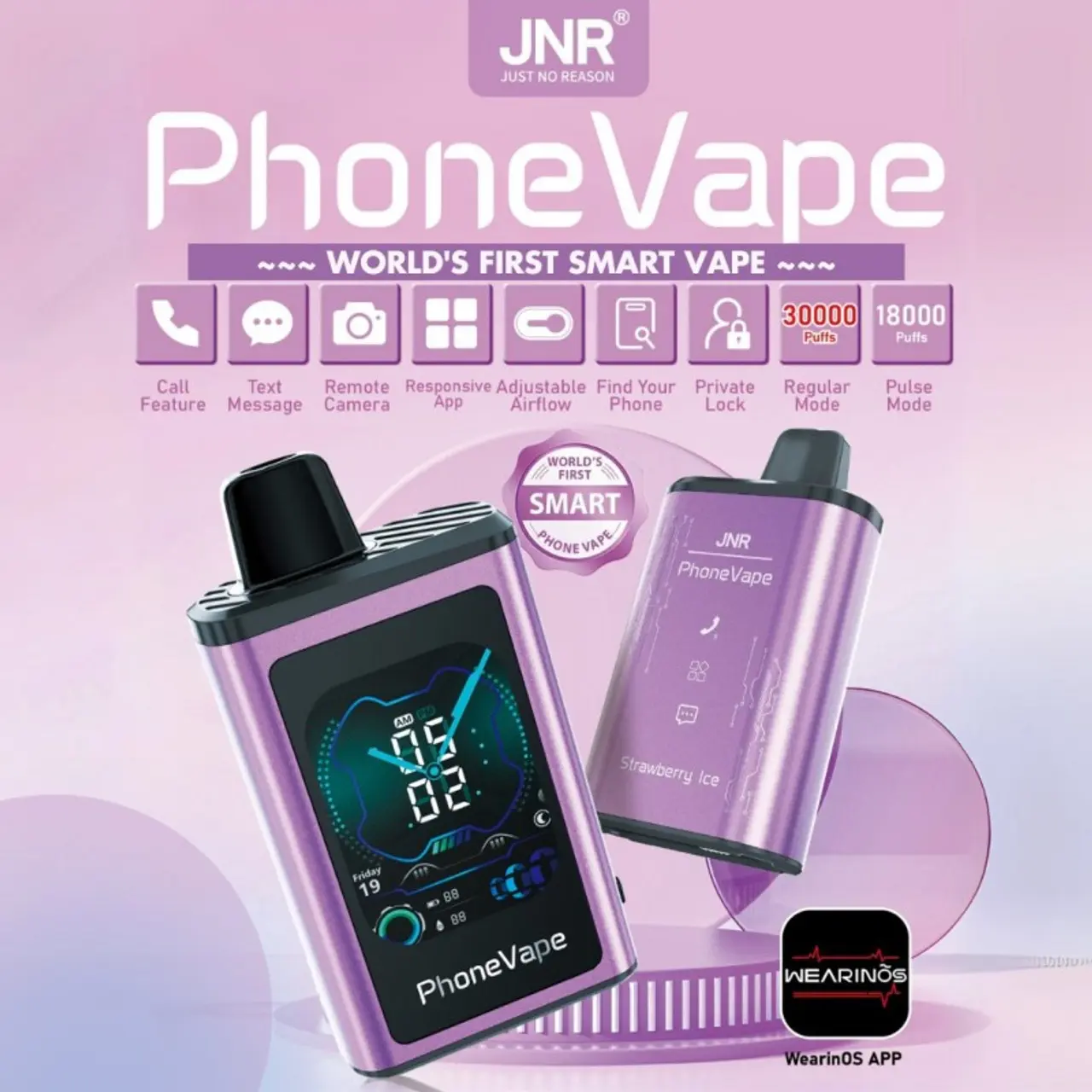 JNR Phone Vape 30000 30K Puffs World's First Smart Disposable Vape - Image 2