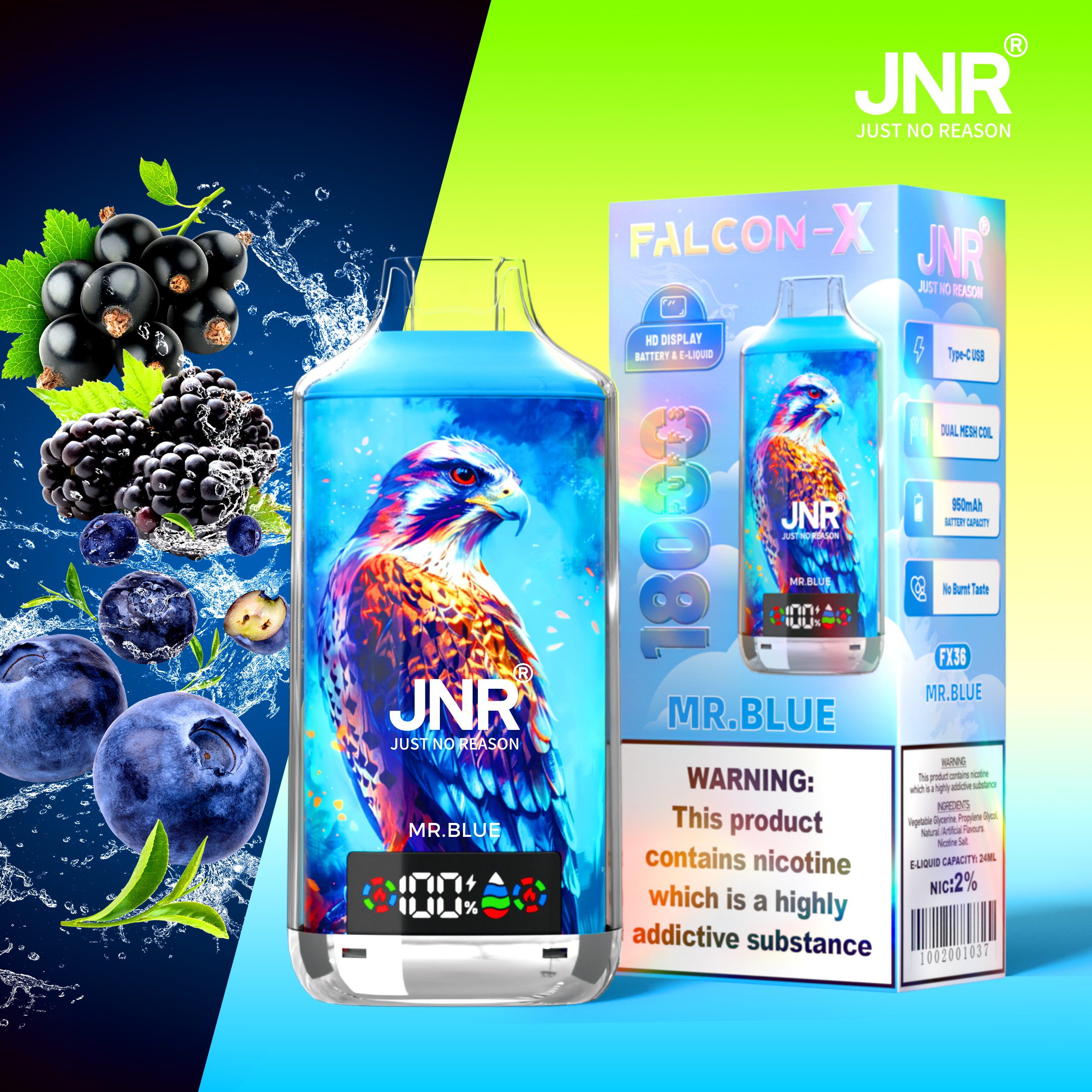 JNR Falcon X 18000 Puffs Disposable Vape - Image 29