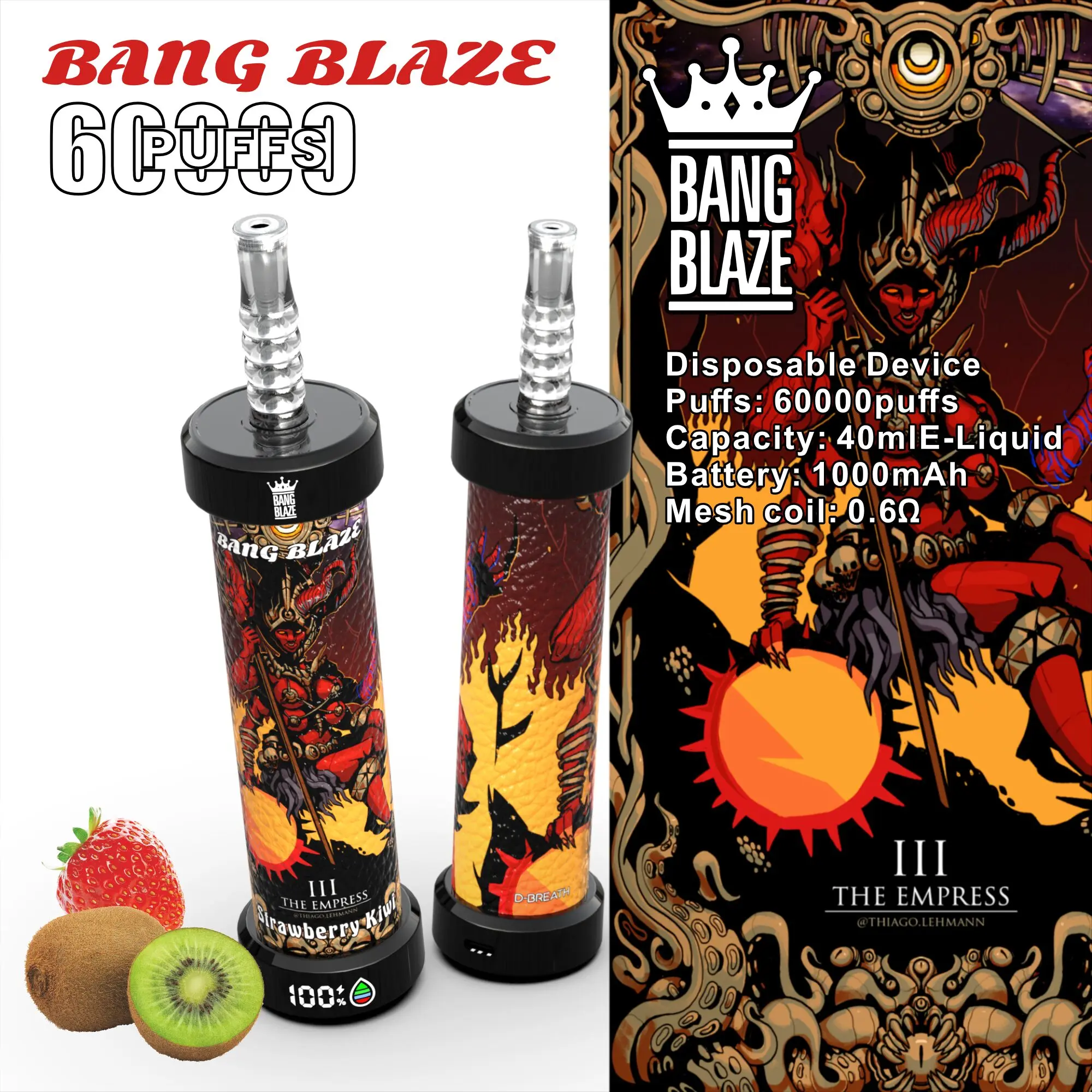 Bang Blaze 60k 60000 Puffs Latest Original LCD Display Disposable Vape Pen - Image 8