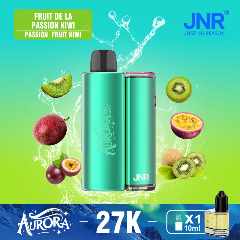 JNR Aurora 27K 27000 Puffs 2+10ml Replaceable Pod Kit Refillable Original Disposable Vape - Image 20