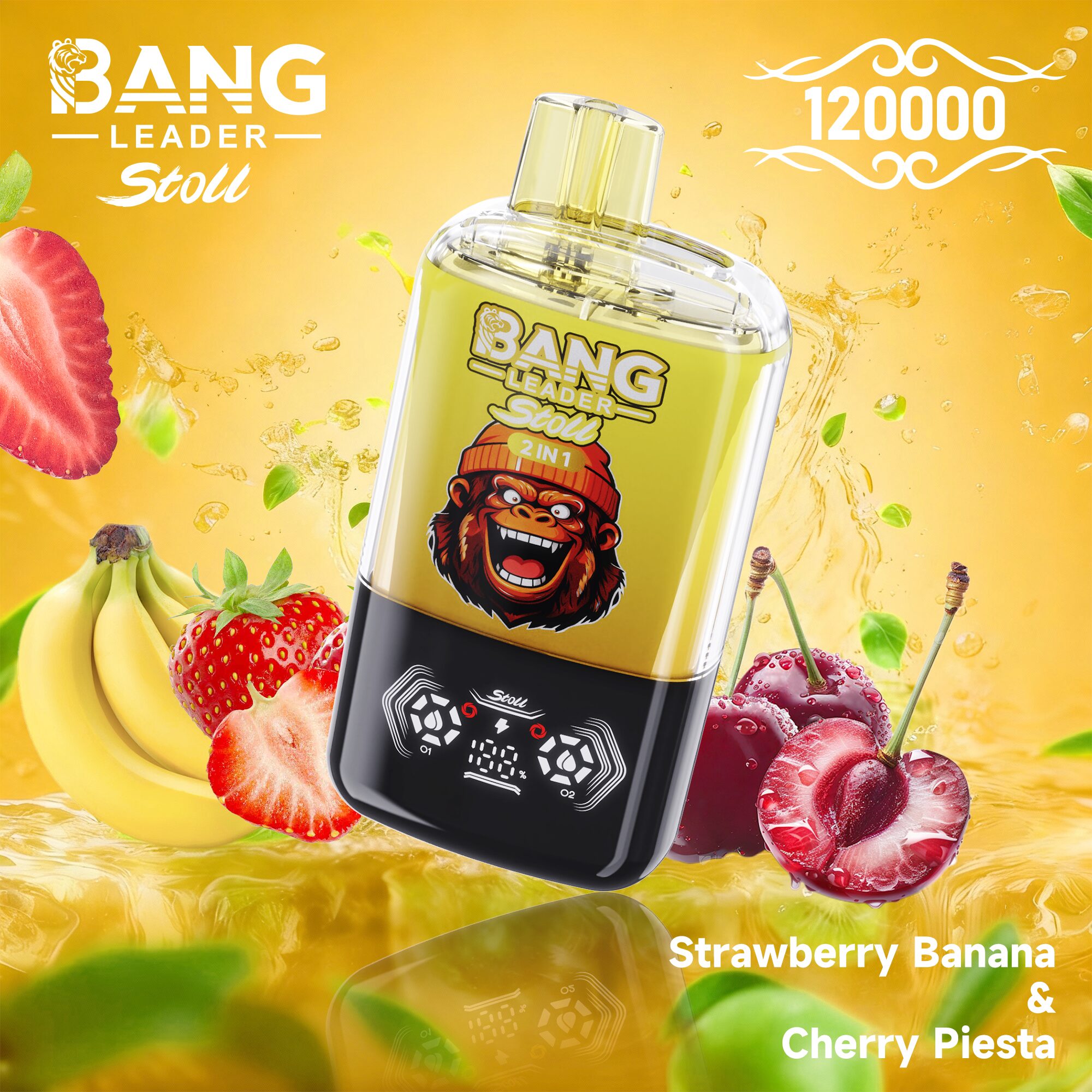 Bang Leader Stoll 120K 120000 Puffs Double Taste&Anti-Leak Design LED Display Disposable Vape - Image 15