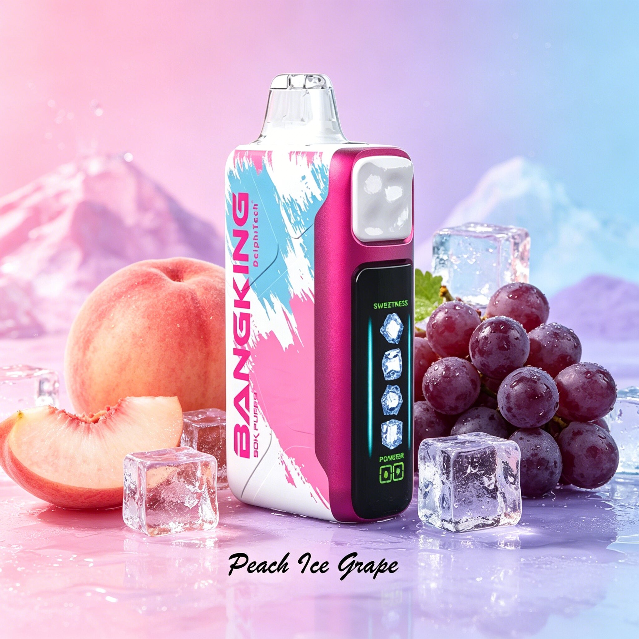 Bang King Ice Cool 60000 60K Puffs Adjustable Ice Level LED Display Disposable Vape Japan warehouse - Image 17