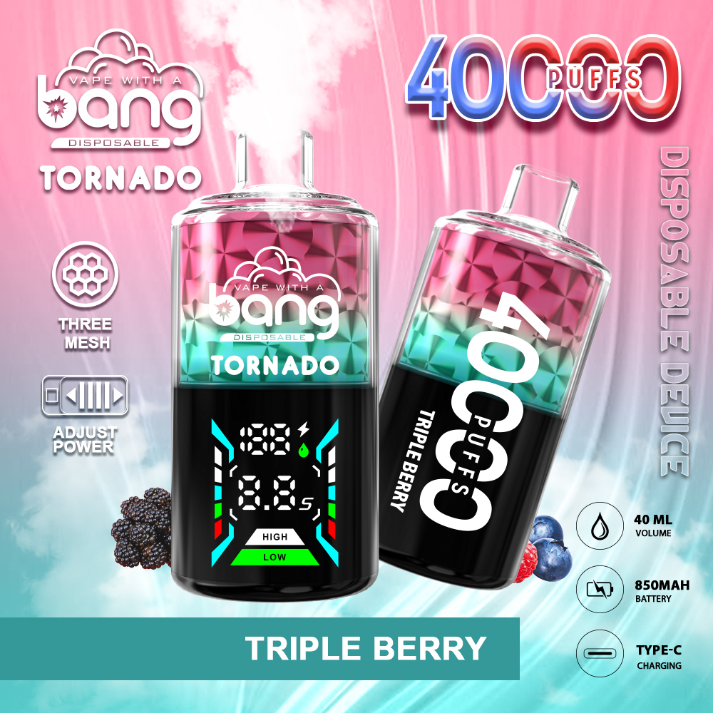 Bang Tornado 40000 40K Puffs Large Smoke LED Display Disposable Vape - Image 5