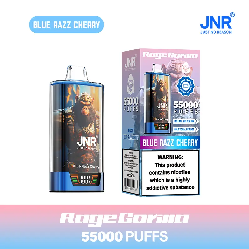 JNR Rage Gorilla 55K 55000 Puffs Smart Display Original Disposable Vape - Image 6