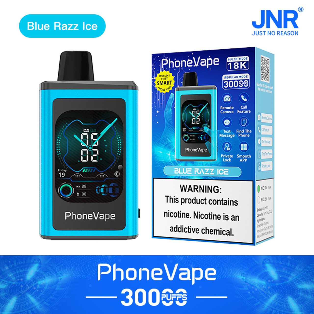 JNR Phone Vape 30000 30K Puffs World's First Smart Disposable Vape - Image 21