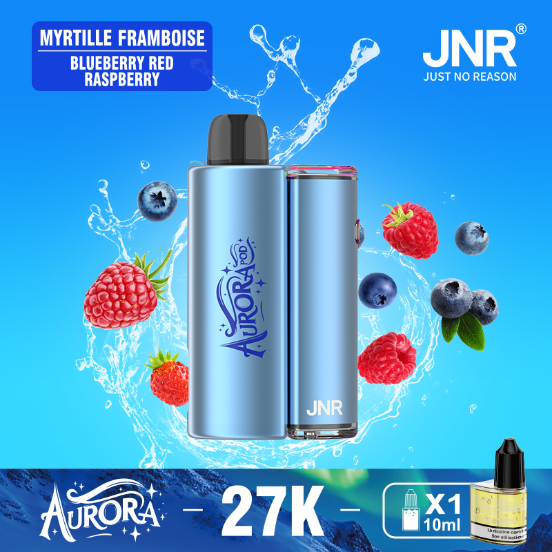 JNR Aurora 27K 27000 Puffs 2+10ml Replaceable Pod Kit Refillable Original Disposable Vape - Image 11