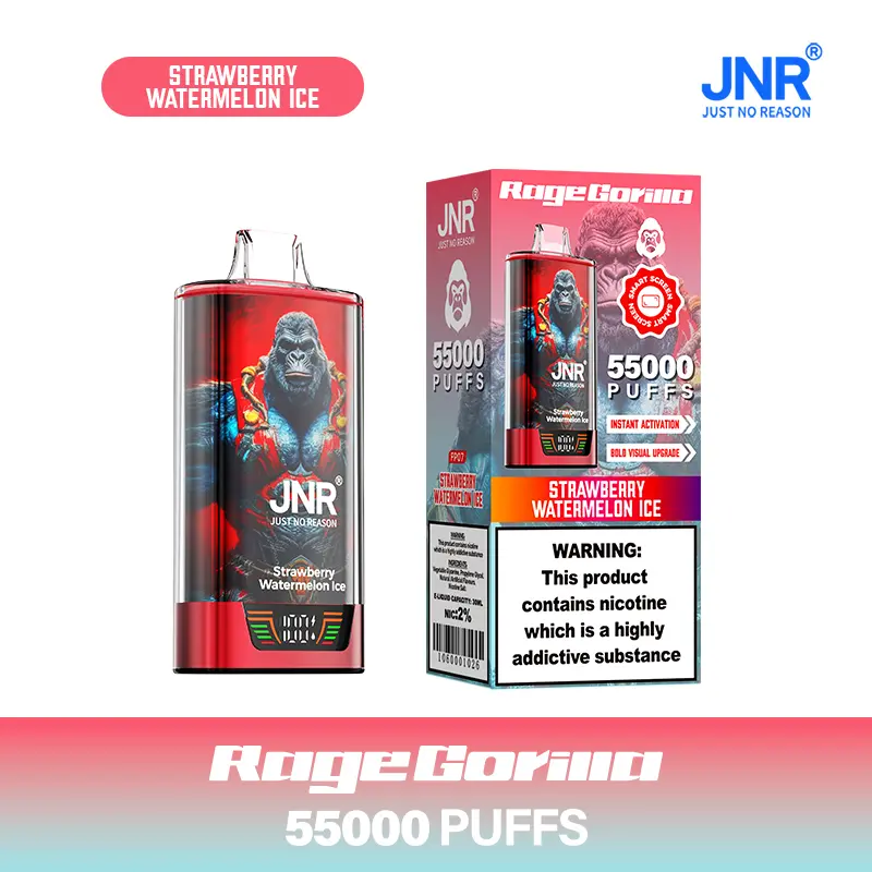 JNR Rage Gorilla 55K 55000 Puffs Smart Display Original Disposable Vape - Image 36