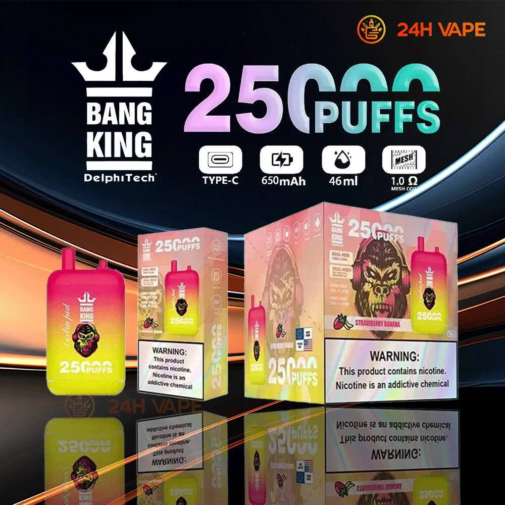 Bang King 25000 Puffs 0% 2% 3% 5% Nicotine Double Warehouser Disposable Vape Pod - Image 6