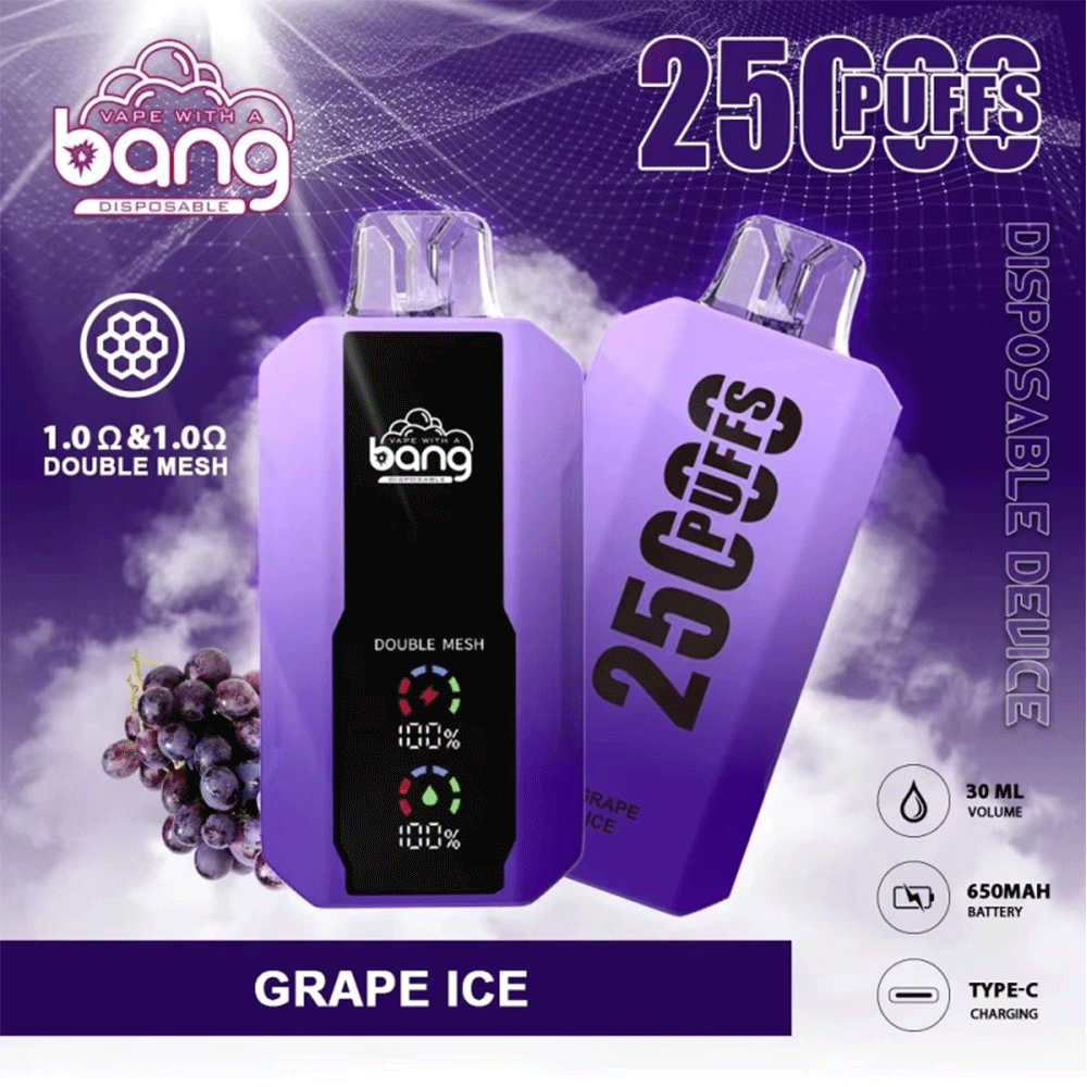 Bang 25000 25k Puffs 0% 2% 3% 5% Nicotine New LED Display Vape Electronic Cigarette Pod - Image 22
