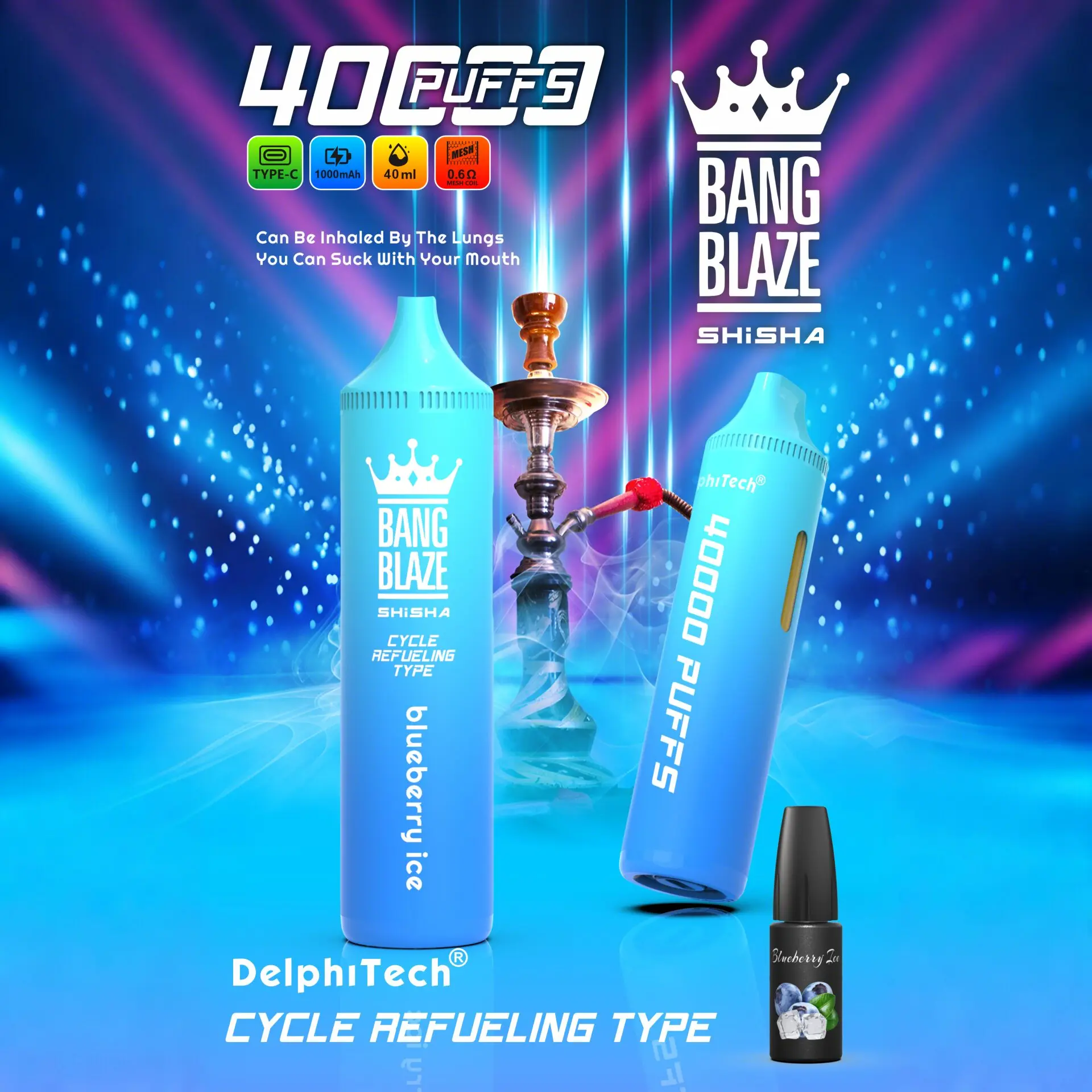 Bang Blaze 40k 40000 Puffs 2% 5% Nicotine Riginal Refillable Oil Vape - Image 24