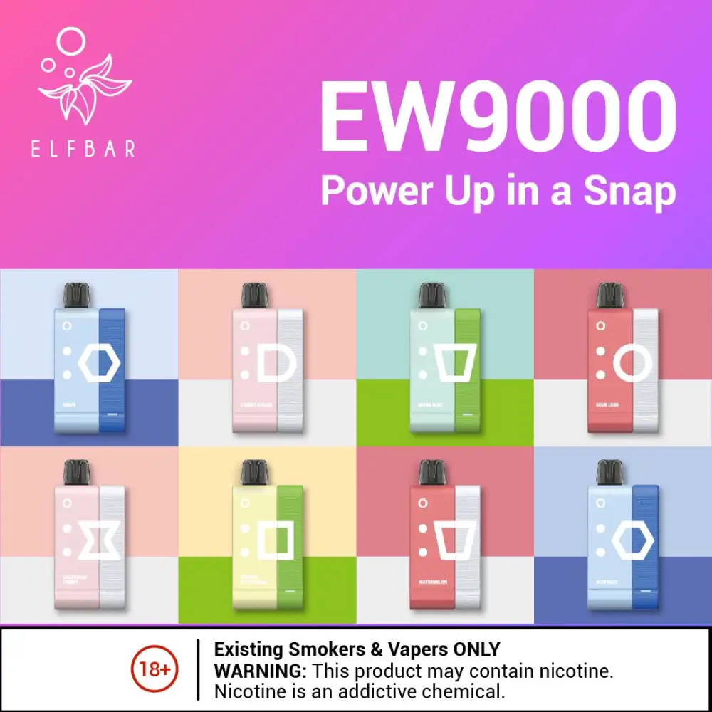 ELFBAR EW9000 PUFFS DISPOSABLE VAPE PODS - Image 8