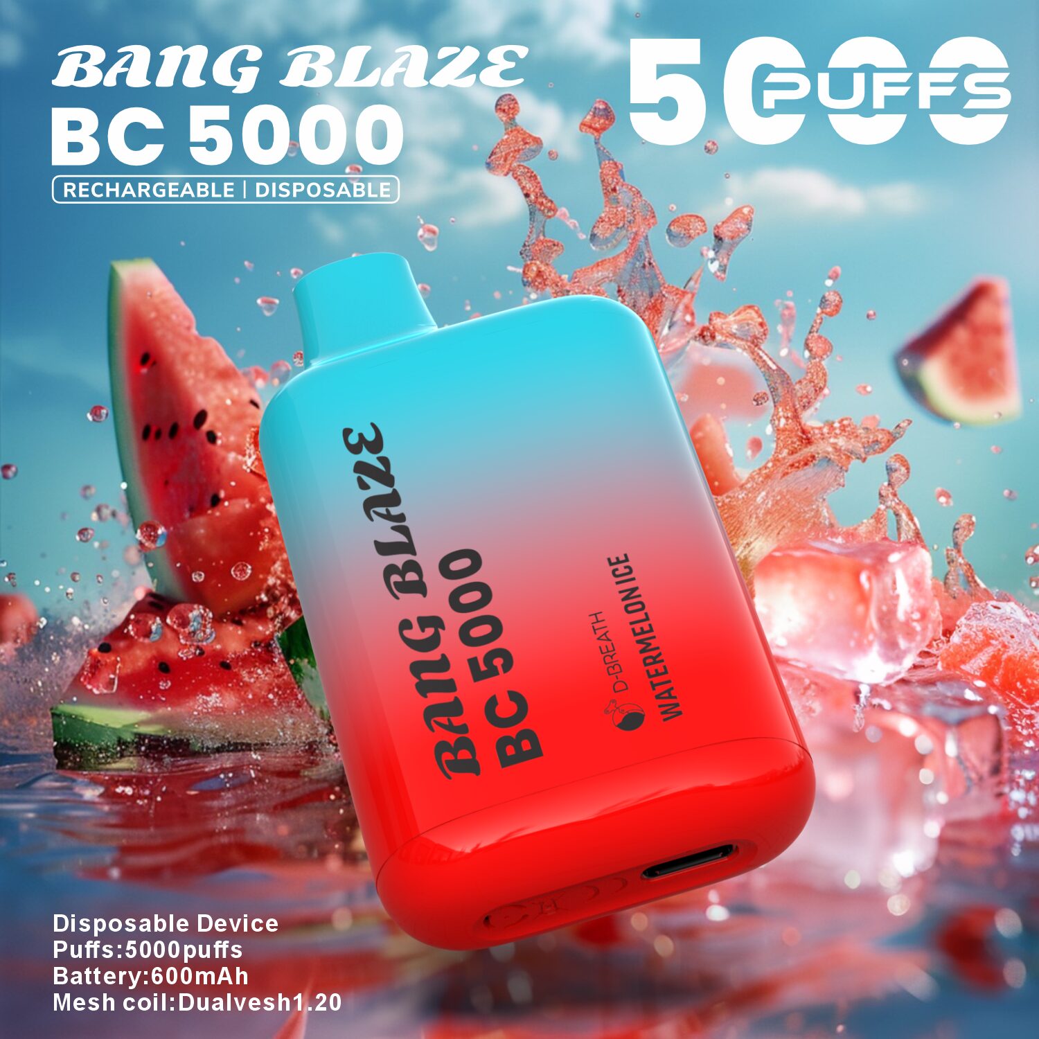 Bang Blaze BC5000 5K Puffs 2% 3% 5% Disposable Vape - Image 5