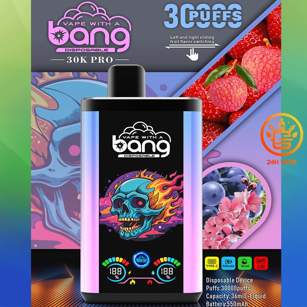 Bang 30K PRO 30000 Puffs Newest Dual Flavor LED Disposable Vape - Image 8