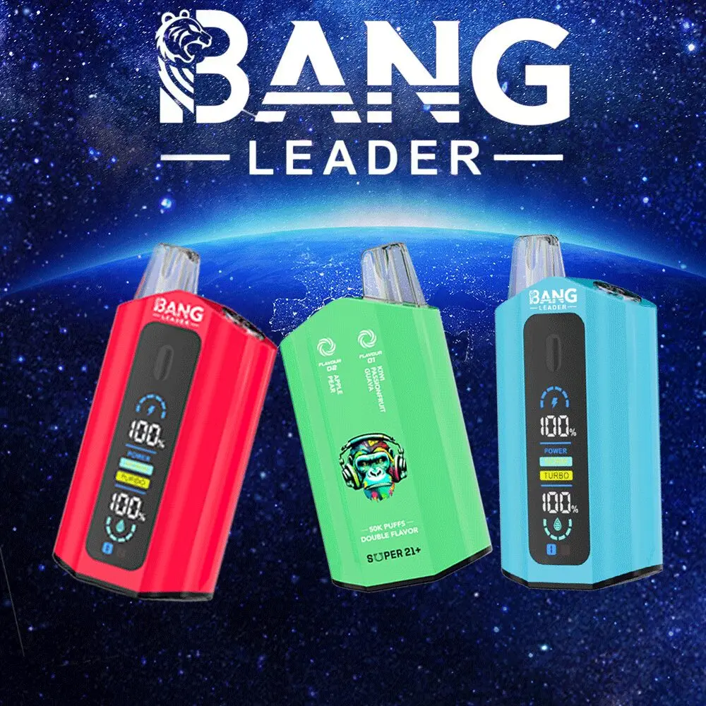 Bang Leader 50000 50K Puffs 2% 3% 5% Nicotine Double Taste LCD Display Disposable Vape - Image 2