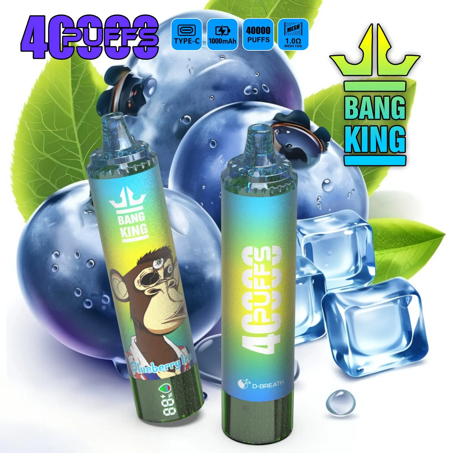 Bang King Tornado 40000 40K Puffs Original LED Display Edition Disposable Vape Pen - Image 26