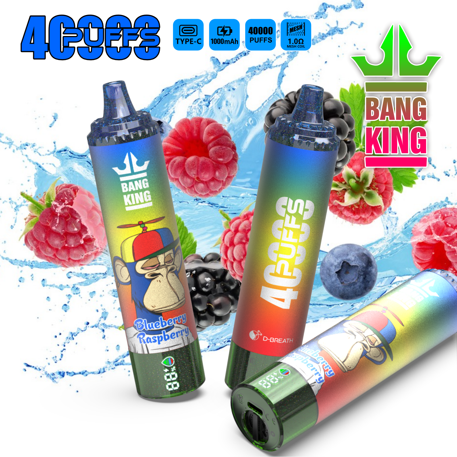 Bang King Tornado 40000 40K Puffs Original LED Display Edition Disposable Vape Pen - Image 24