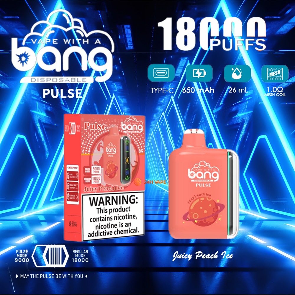 Bang Pulse 18000 18K Puffs Dual Mesh Disposable Vape Electronic Cigarette Pod - Image 17