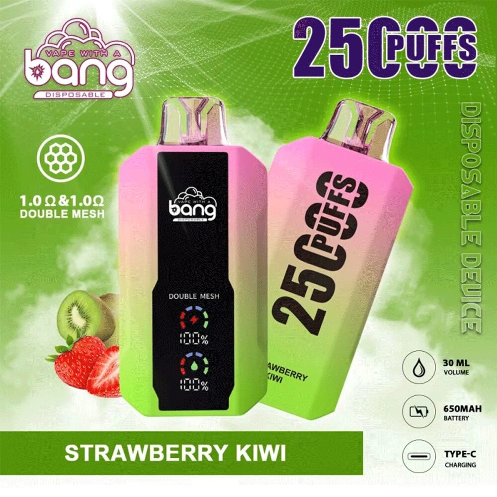 Bang 25000 25k Puffs 0% 2% 3% 5% Nicotine New LED Display Vape Electronic Cigarette Pod - Image 13
