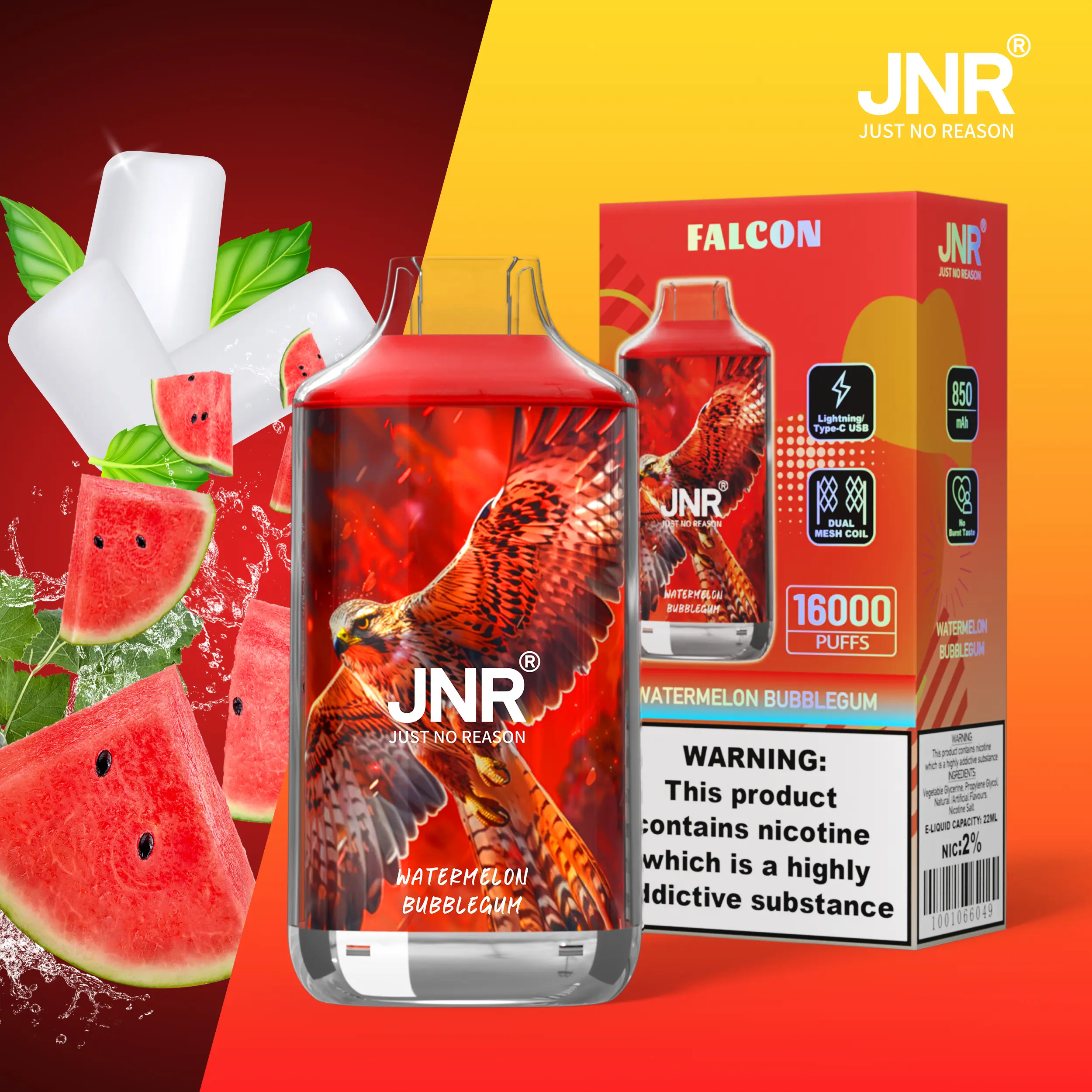 JNR FALON 16000 16K Puffs Original Edition Disposable Vape - Image 10