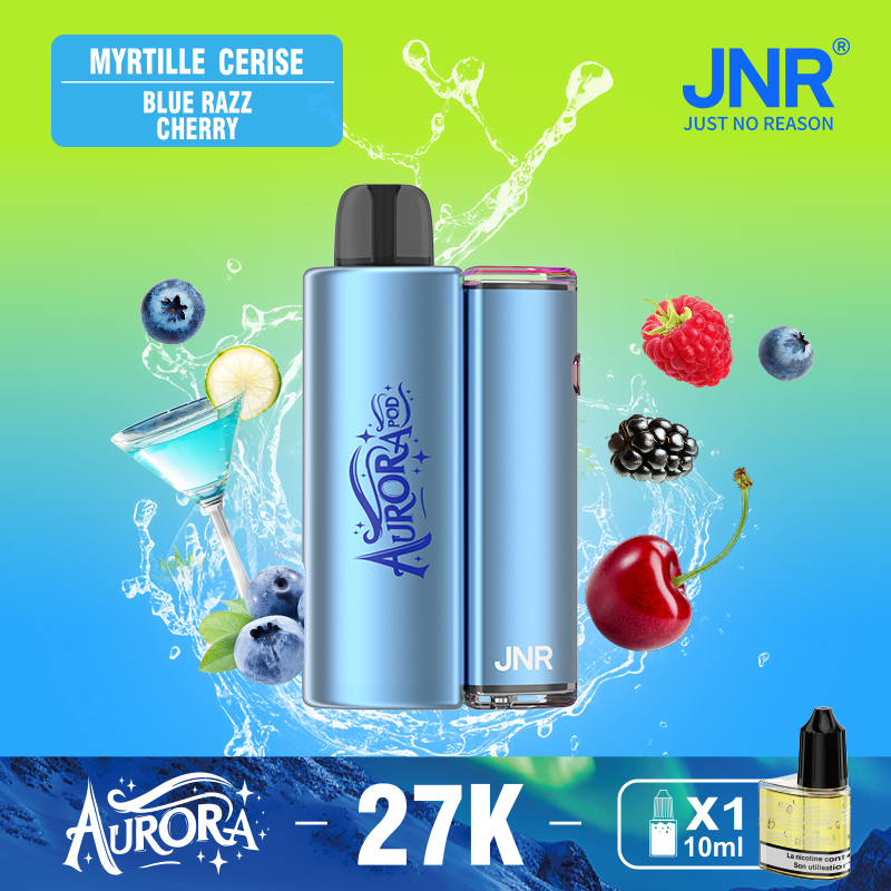 JNR Aurora 27K 27000 Puffs 2+10ml Replaceable Pod Kit Refillable Original Disposable Vape - Image 5