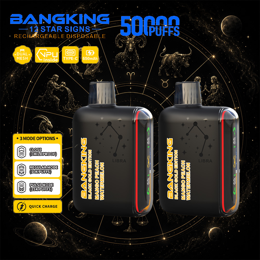 Bang King 12 Star Signs 50K 50000 Puffs Dual Mesh LED Display Disposable Vape - Image 15