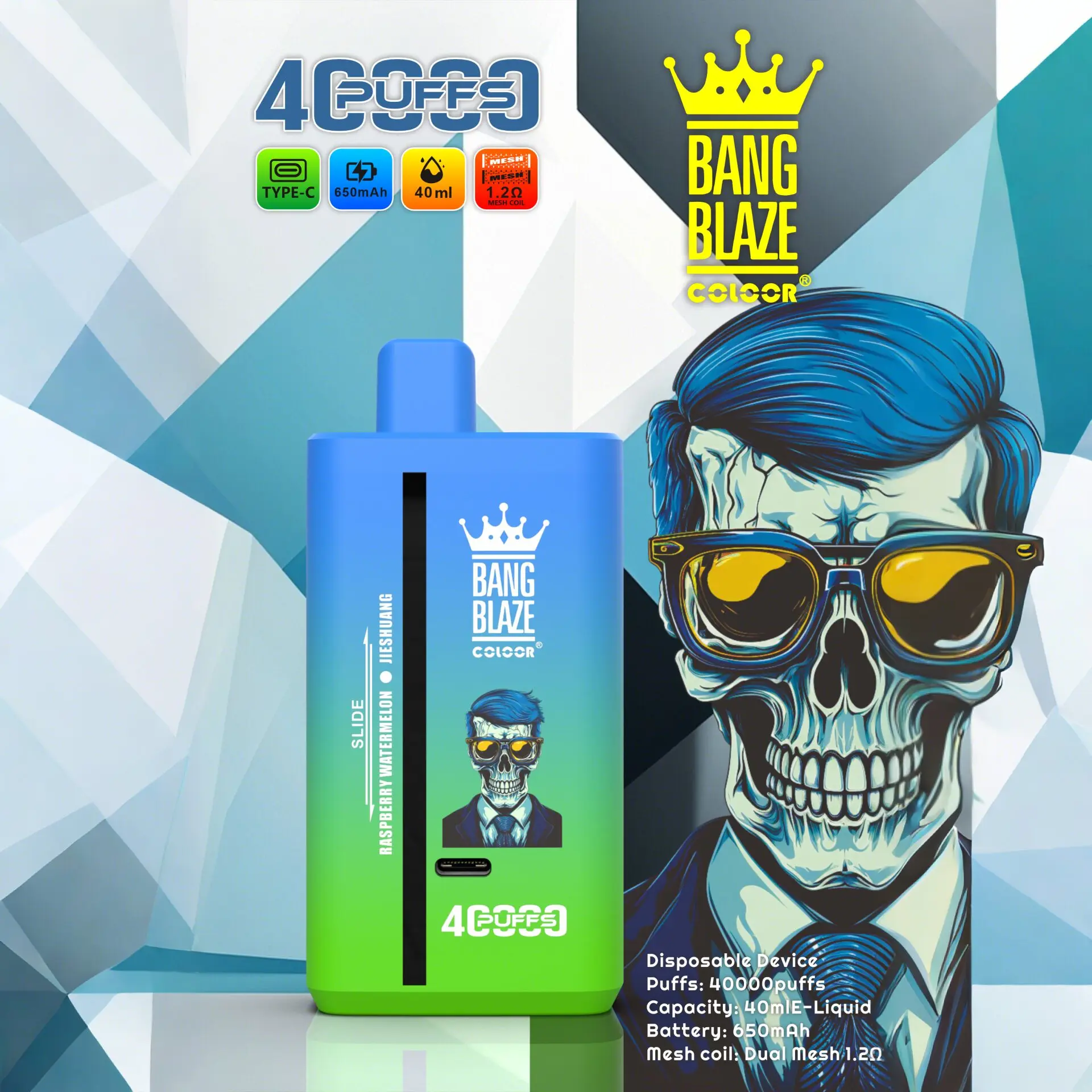 Bang Blaze 40000 40K Puffs 2% 3% 5% Nicotine Double Taste Disposable Vape - Image 14